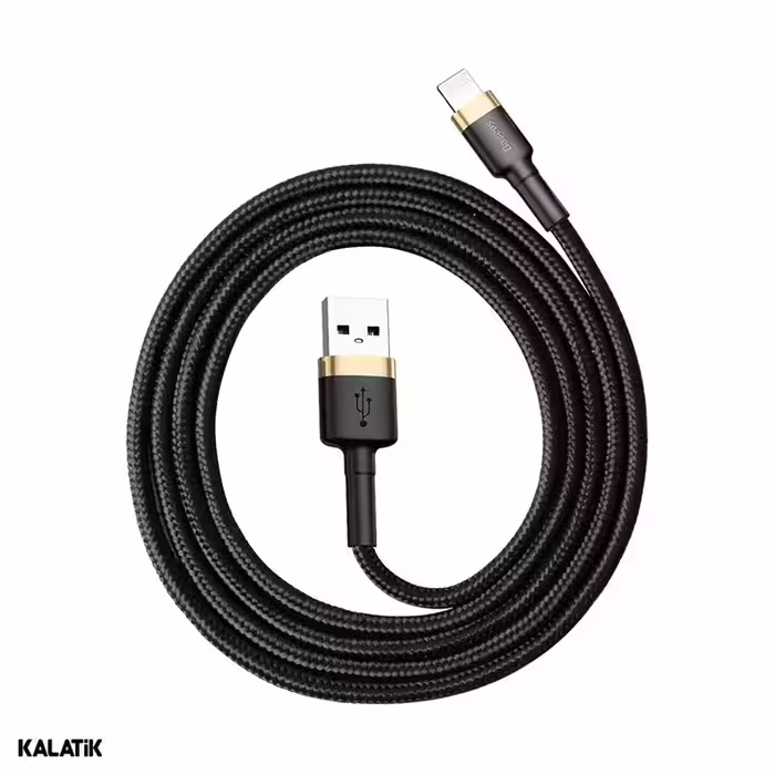 کابل تبدیل USB Type-A به لایتنینگ باسئوس Cafule مدل CALKLF-BV1 به طول 1 متر