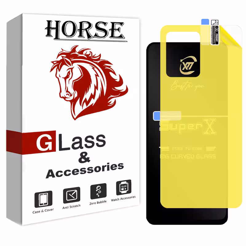 محافظ صفحه نمایش هورس مدل 2SXN مناسب برای گوشی موبایل شیائومی Redmi Note 12 به همراه محافظ پشت گوشی | کالا برتری