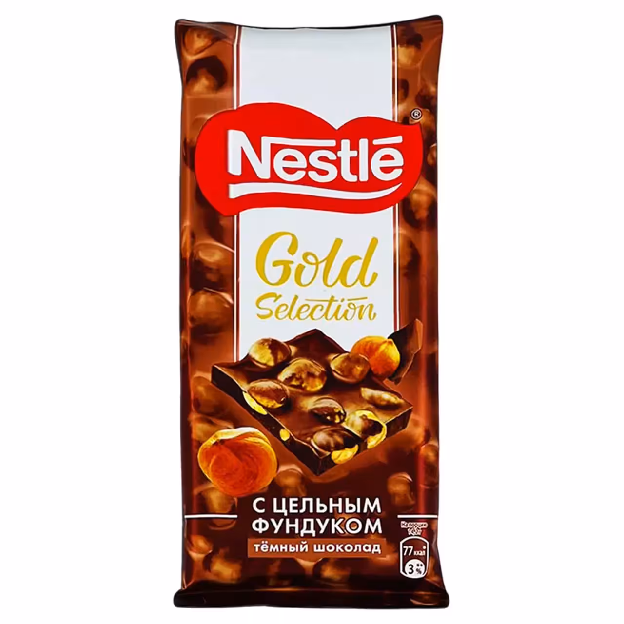شکلات دارک گلد سلکشن نستله با مغز فندق – 85 گرم