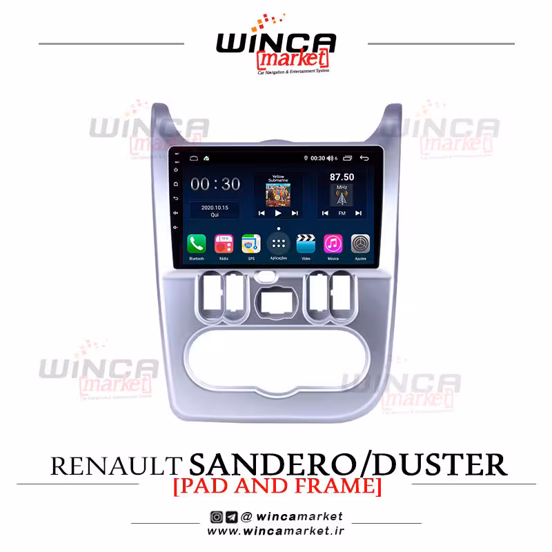 مانیتور اندروید رنو ساندرو/داستر برند وینکا WINCA سری H