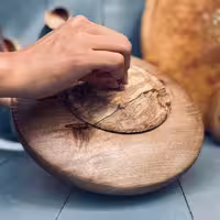 ظرف چوبی دربدار گردو کد 975