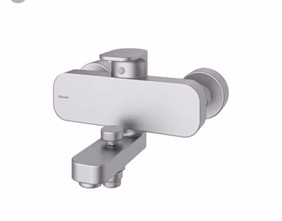 شیر حمام شودر مدل تاین کروم مات