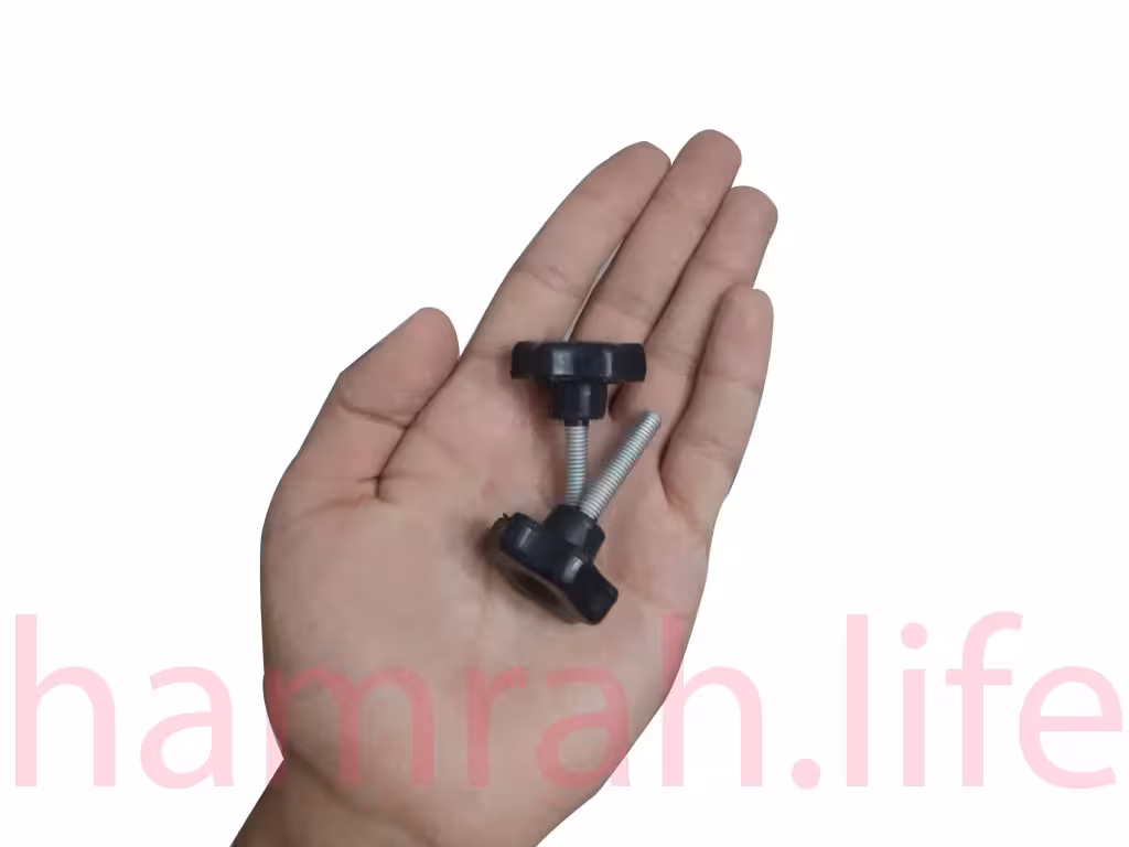 پیچ خروسکی فلکه ای 6 هفت پر ارتفاع رزوه 30 mm