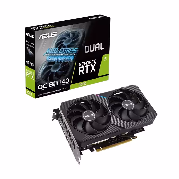 کارت گرافیک ایسوس DUAL GeForce RTX 3060 8GB OC Edition
