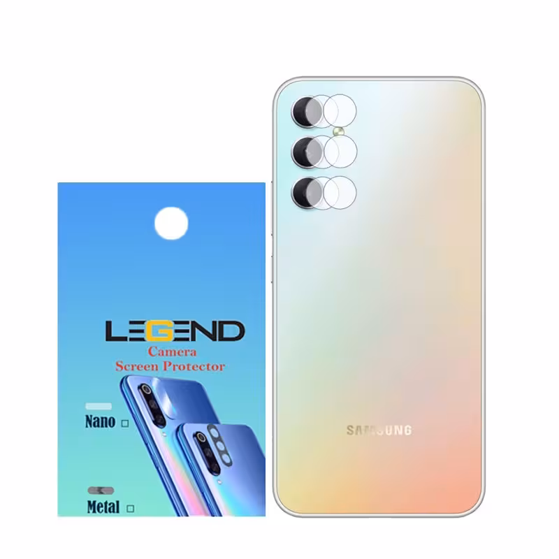 محافظ لنز دوربین لجند مدل نانو گلس مناسب برای موبایل سامسونگ Galaxy A34 بسته 2 عددی