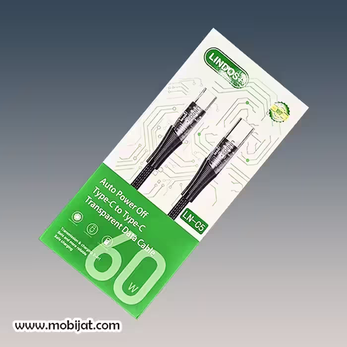 کابل دو سر تایپ سی برند لیندوس پلاس مدل LN_C5