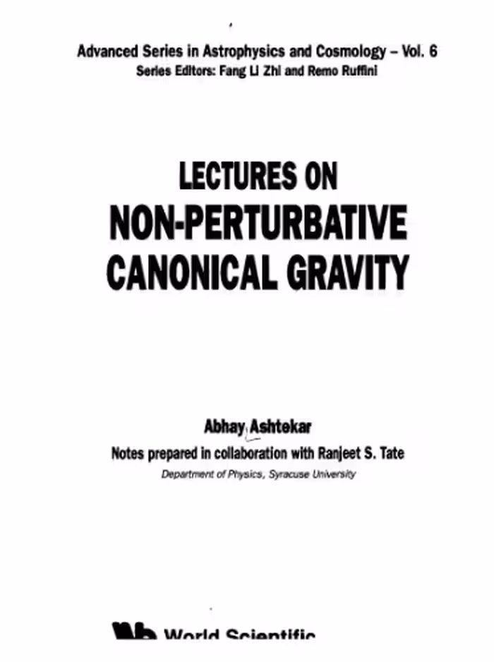 خرید و دانلود نسخه کامل کتاب Lectures on nonperturbative canonical gravity