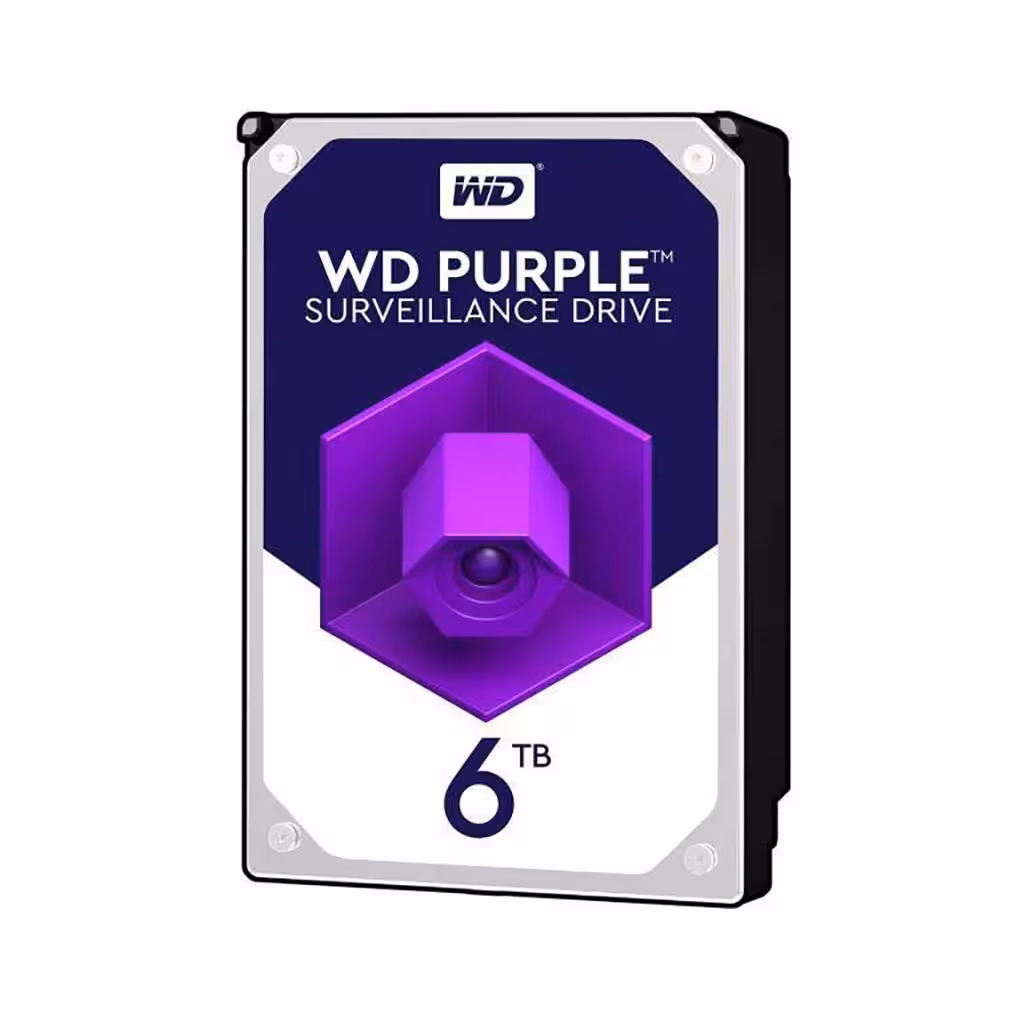 هارد وسترن دیجیتال سری Purple wd60purz ظرفیت 6 ترابایت