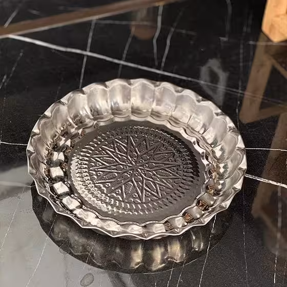 سینی طرح دار انگشتی سایز 18٫ 17 سانت