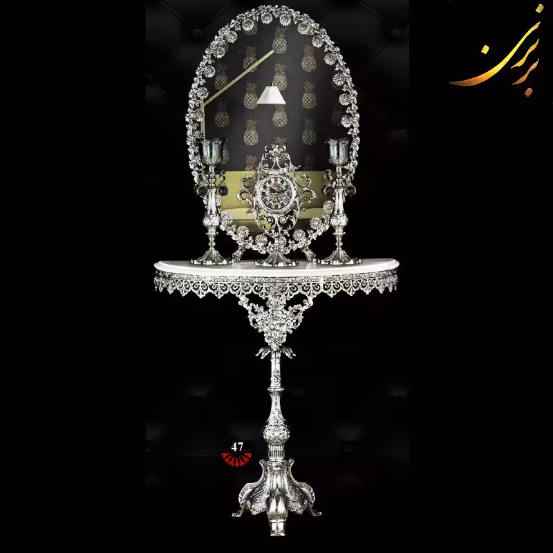 آینه و شمعدان آلومینیومی کد (47)