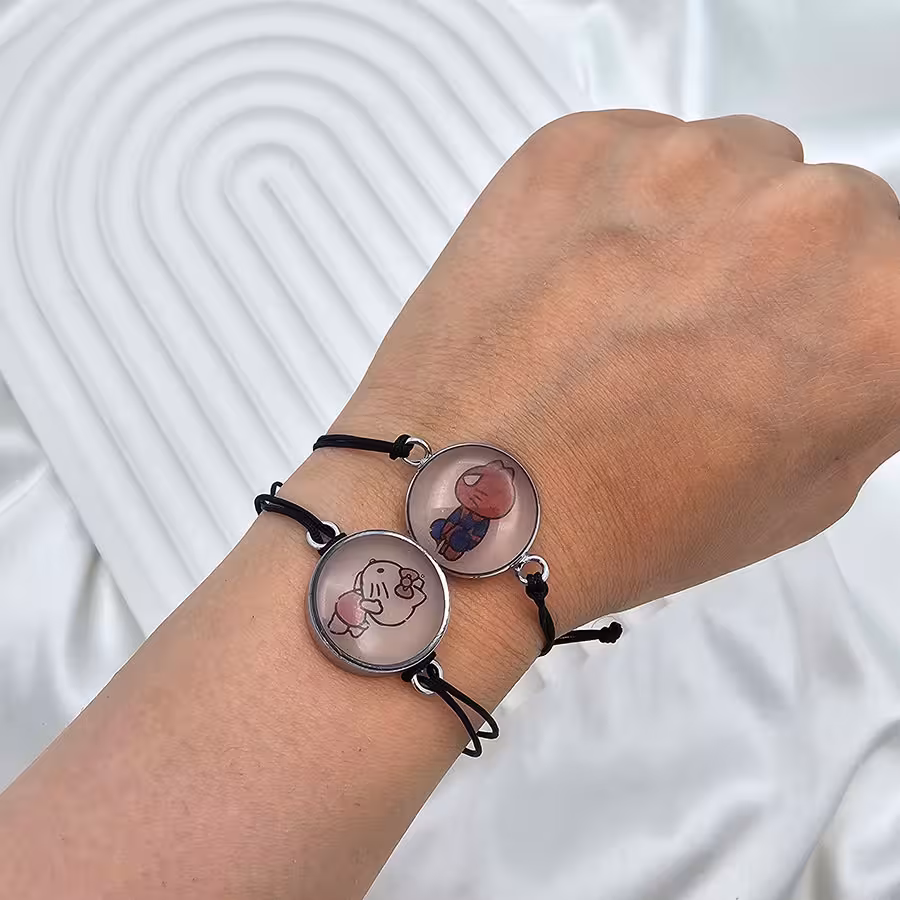 دستبند ست کیتی و اسپایدرمن شبتاب