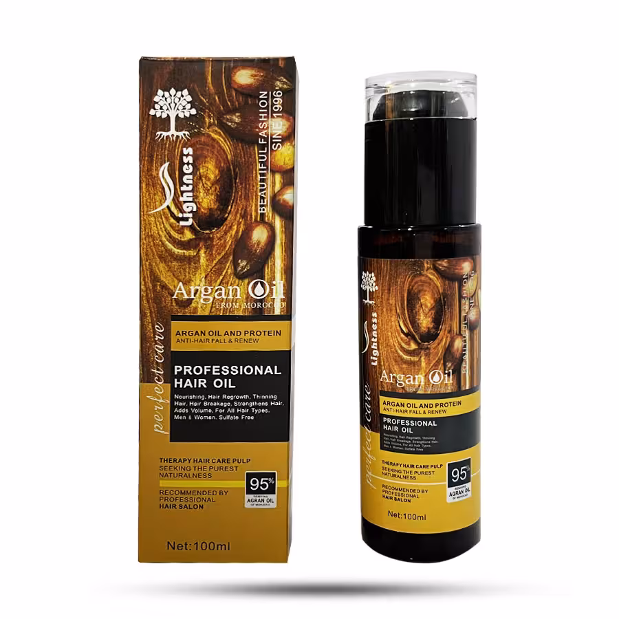 مشخصات، خرید و قیمت روغن آرگان بدون سولفات لایتنس Lightness مناسب انواع مو 100 میل ⭐️ ویان مارکت