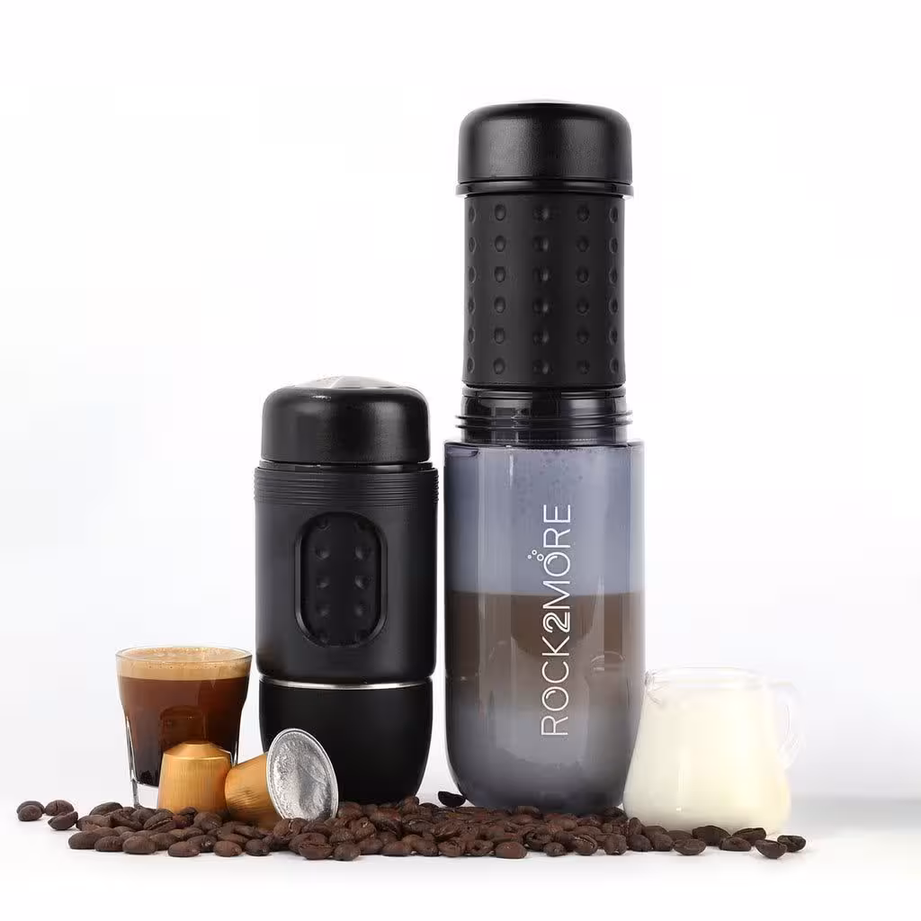 قیمت و خرید قهوه ساز مسافرتی استارسو مدل Staresso Travel Coffee Maker and Rock2more Milk Frother اورجینال