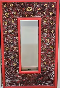 قاب آیینه طرح طلاطاووس