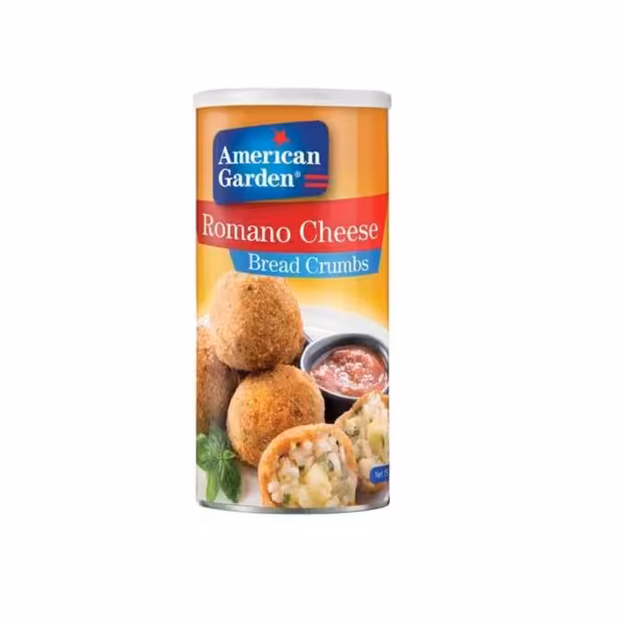 پودر سوخاری آمریکن گاردن مدل Romano Cheese وزن 425 گرم