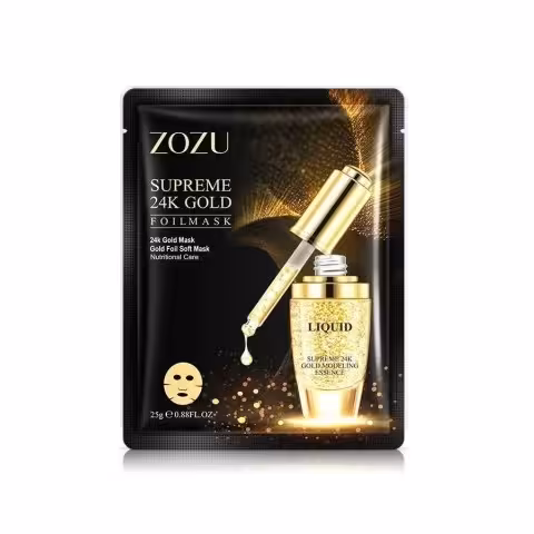 ماسک ورقه مغذی طلا زوزو Zozu Supreme 24K Gold Foil Mask