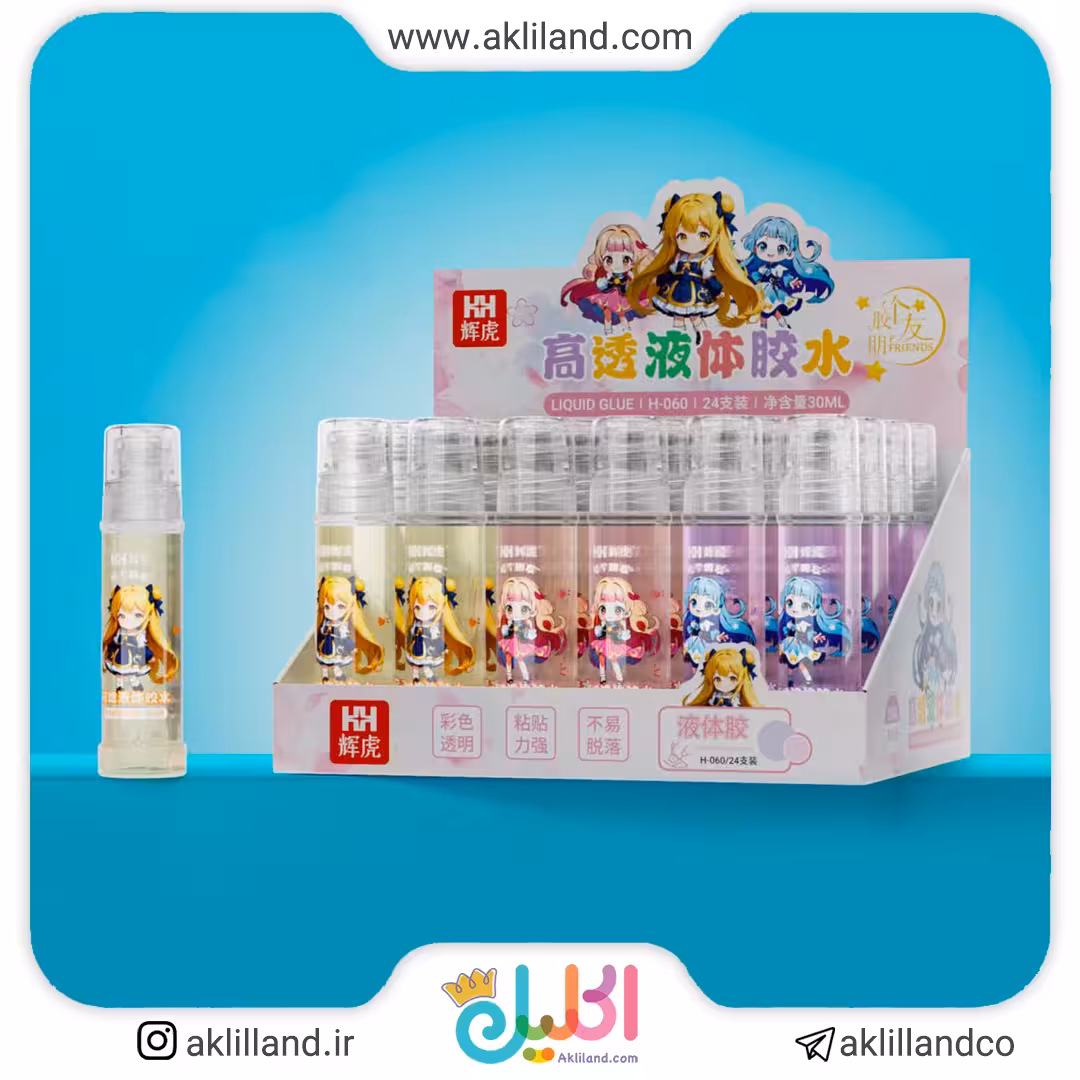 چسب مایع طرح دختر کره ای