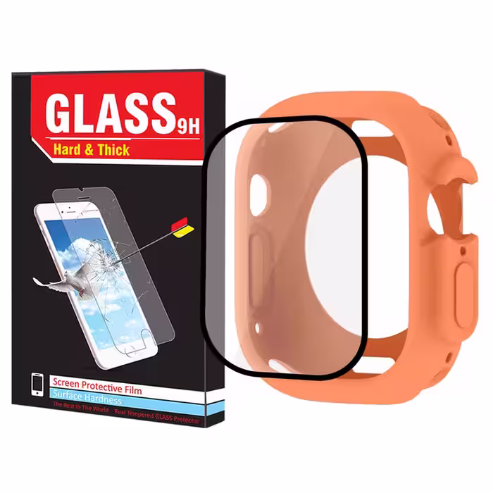 کاور هارد اند تیک مدل Jelly Shield HT مناسب برای ساعت هوشمند هاینو تکو T800 Ultra / T900 Ultra / T1000 Ultra/ HK8 pro max / HK9 ultra 2 به همراه محافظ صفحه نمایش