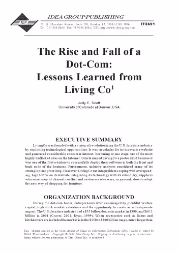 خرید و دانلود نسخه کامل کتاب The rise and fall of a dot-com lessons learned from Living Co