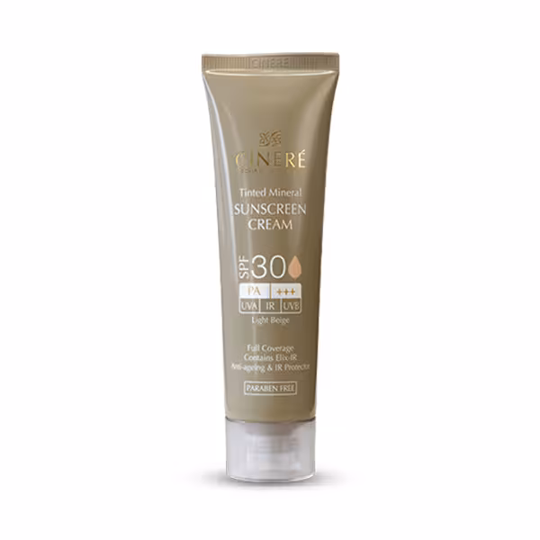 کرم ضد آفتاب رنگی SPF30 سینره بژ روشن انقضا 1404/03