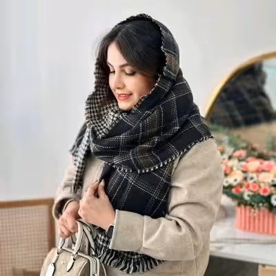 شال موهر دو رو اورجینال وارداتی