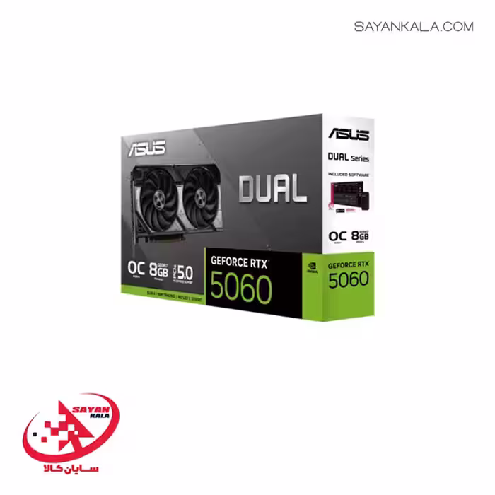 کارت گرافیک ایسوس مدل GRAPHICS CARD ASUS DUAL OC Geforce RTX 5060 TI 8GB