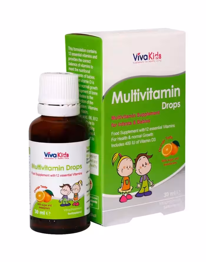 قطره مولتی ویتامین ویواکیدز 30 میلی لیتر
