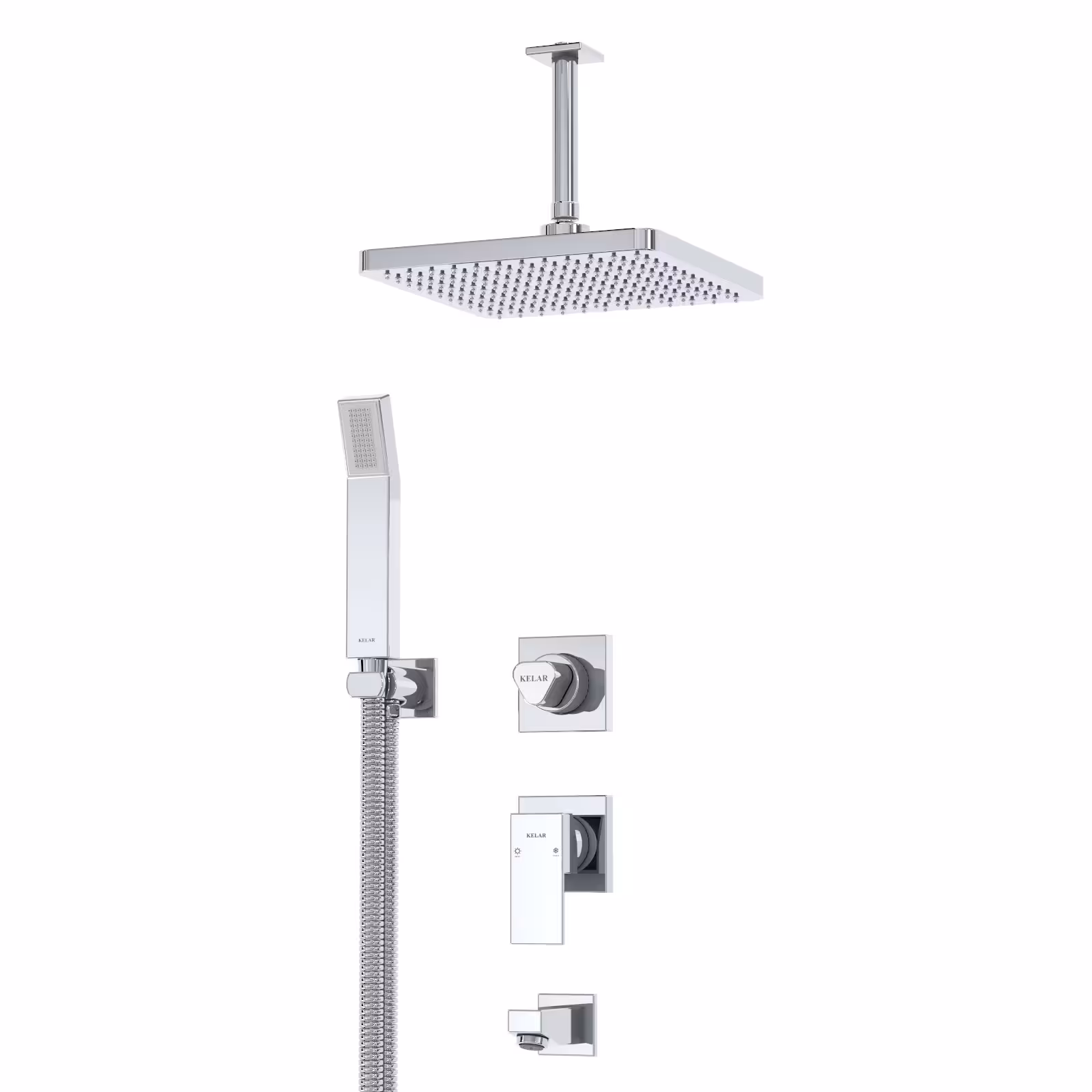 ملزومات دوش تیپ 3 لاکچری کلار مدل فلت