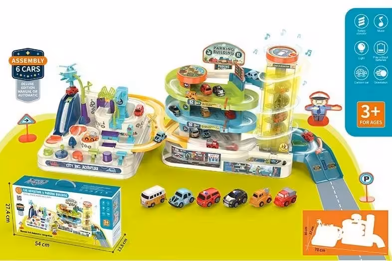 کیت ماشین بازی مدل پارکینگ طبقاتی آسانسوری کد 10388