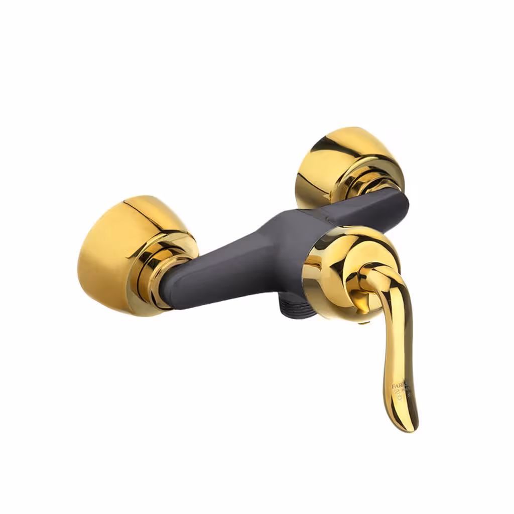 شیر توالت قاجاری مشکی طلایی