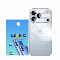محافظ لنز دوربین لجند مدل نانو گلس مناسب برای موبایل اپل آیفون 17 پرو مکس / iPhone 17 Pro Max بسته 5 عددی