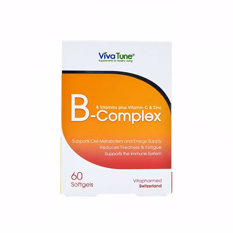 سافت ژل ویتامین ب کمپلکس ویواتیون (60 عدد)