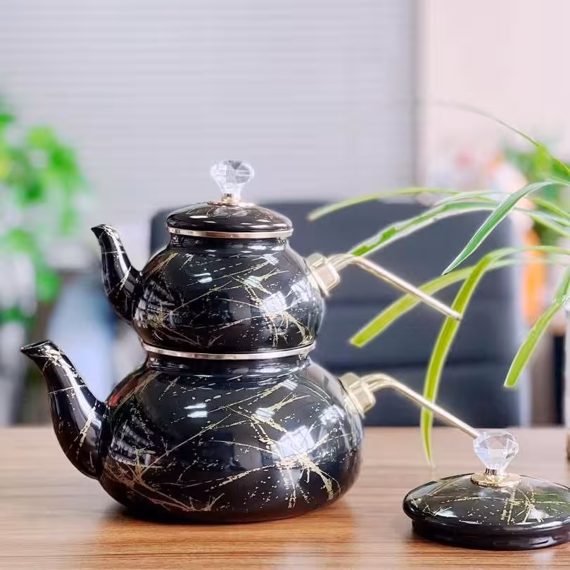 کتری قوری جنیال طرح ماربل 