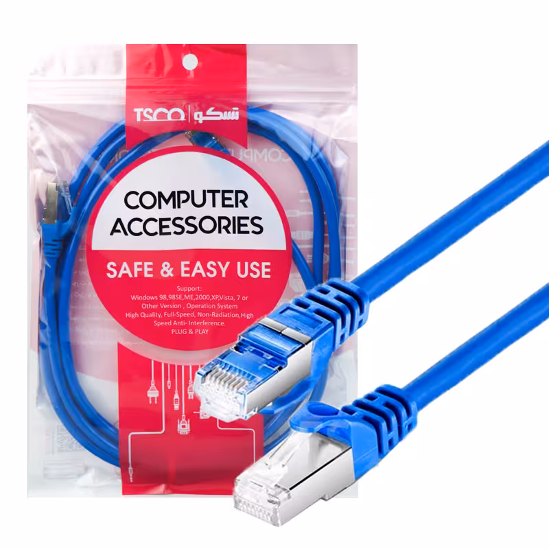 کابل شبکه cat 6/ ccf 2 m tsco