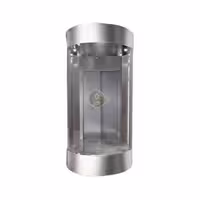 کابین آسانسور شیشه ای گرد