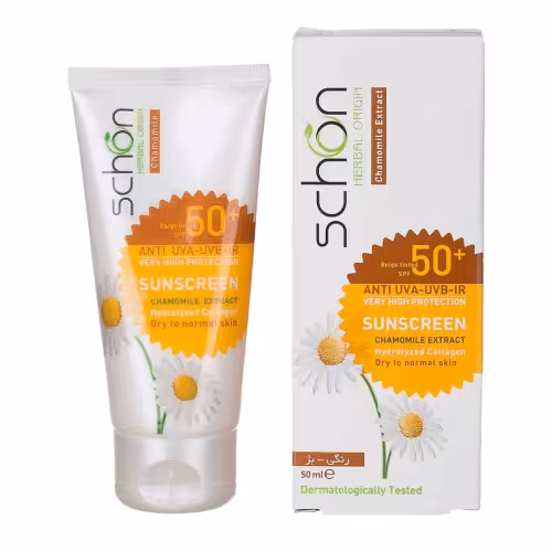 کرم ضد آفتاب رنگی بژ شون پوست های نرمال تا خشک با SPF 50 حجم 50 میل