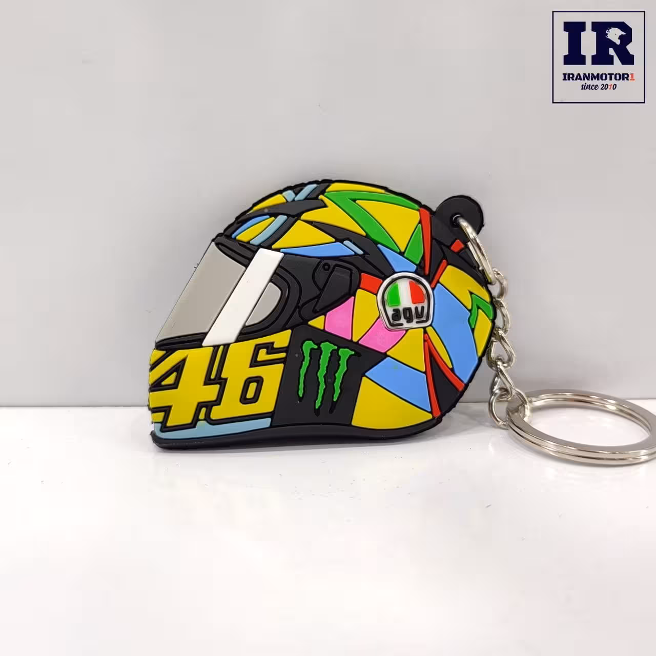 جاسوییچی موتور سیکلت طرح کلاه کاسکت 46 فسفری