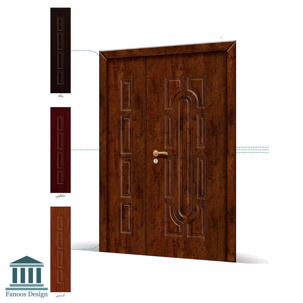 درب اتاق خواب ملامینه 1.5 لنگه کسری