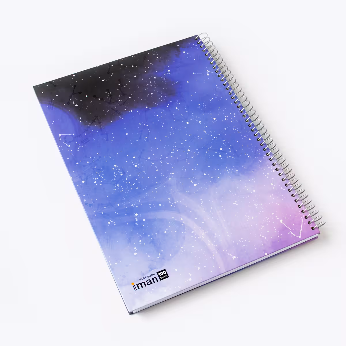 دفتر خط دار 100 برگ رحلی GALAXY ایمان (iman)