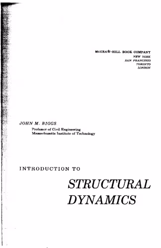 خرید و دانلود نسخه کامل کتاب Introduction to Structural Dynamics