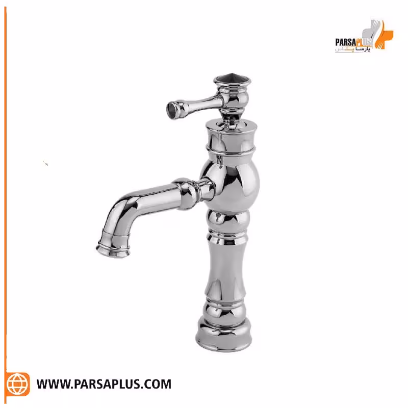 شیر روشویی قهرمان مدل برلیان کروم