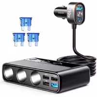 شارژر فندکی فست شارژ 210 وات جویرم JR-CL06 با خروجی تایپ سی و USB