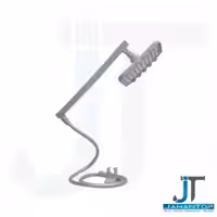 علم دوش حمام پلاستیک طوسی سردوش 20 سانت باز شو میراب مدل اویار