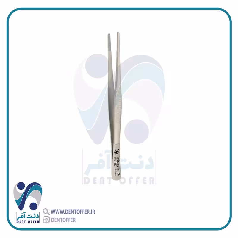 پنس مستقیم ساده نوک پهن برند دنا پویا