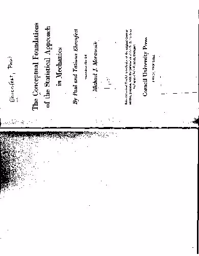 خرید و دانلود نسخه کامل کتاب The conceptual foundations of the statistical approach in mechanics