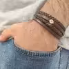 دستبند نقره لیردا مدل حرف A کد DCR 0025