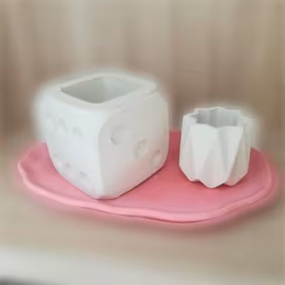 گلدان دکوری مدل سارینا کد SS2459802 مجموعه 3 عددی