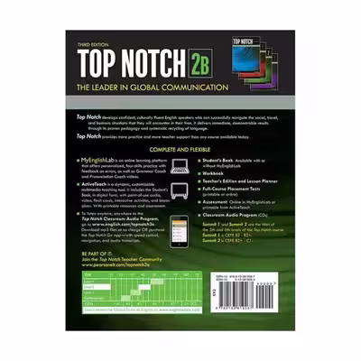 کتاب Top Notch 3rd 2B  اثر Joan Saslow and Allen Ascher انتشارات Pearson