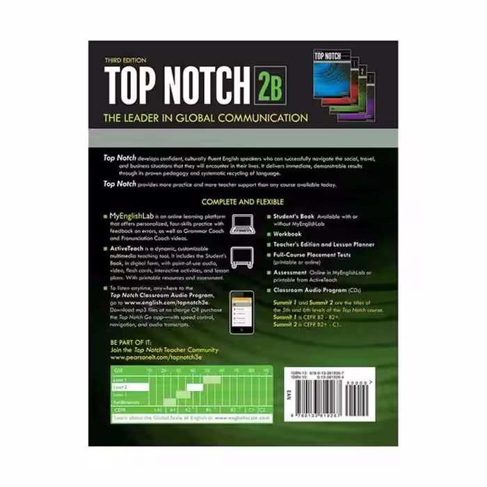 کتاب Top Notch 3rd 2B  اثر Joan Saslow and Allen Ascher انتشارات Pearson