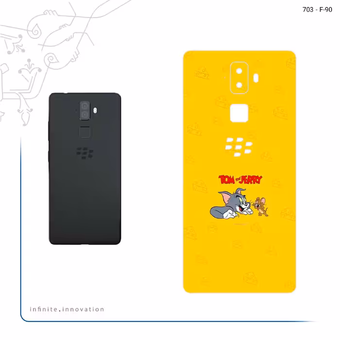 برچسب پوششی ماهوت مدل Tom and Jerry مناسب برای گوشی موبایل بلک بری Evolve